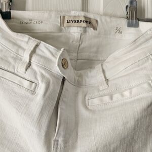 Liverpool White Skinny Crop Jeans